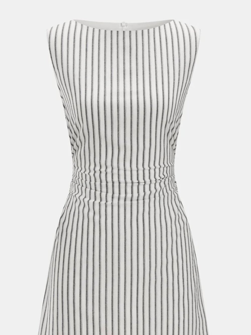 Commense Striped Cotton Sleeveless Mini Dress M